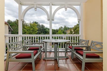 Dünenschloss Dünenschloss 1-17 Kühlungsborn - Balkon mit Gartenmöbeln