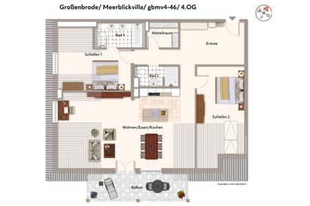 Apartmentanlage Meerblickvilla Apartmentanlage Meerblickvilla 4-46 Großenbrode - Grundriss