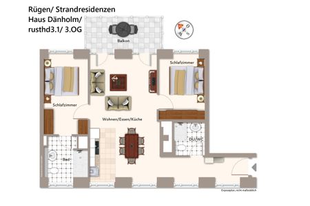 Strandresidenzen Binz-Prora Strandresidenzen Binz-Prora D3.1 Rügen - Grundriss