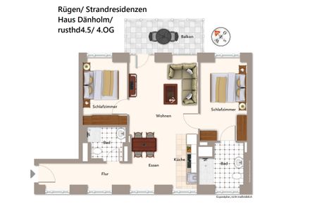 Strandresidenzen Binz-Prora Strandresidenzen Binz-Prora D4.5 Rügen - Grundriss