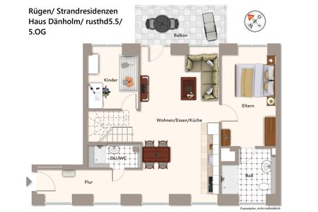 Strandresidenzen Binz-Prora Strandresidenzen Binz-Prora D5.5 Rügen - Grundriss