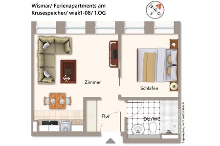 Ferienapartments am Krusespeicher Ferienapartments am Krusespeicher 1-08 Wismar - 
