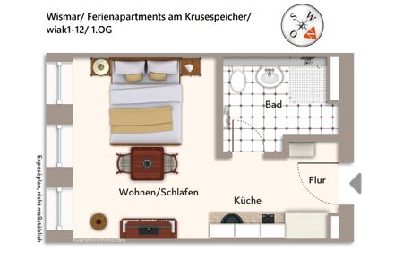 Ferienapartments am Krusespeicher Ferienapartments am Krusespeicher 1-12 Wismar - 