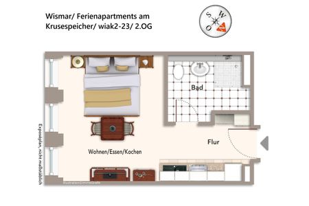 Ferienapartments am Krusespeicher Ferienapartments am Krusespeicher 2-23 Wismar - 