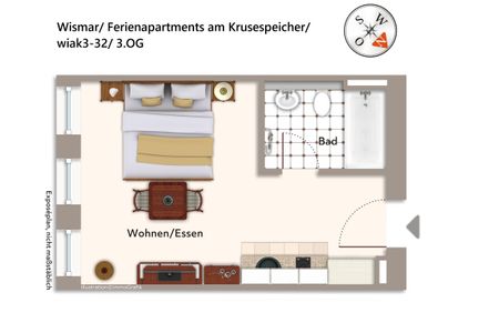 Ferienapartments am Krusespeicher Ferienapartments am Krusespeicher 3-32 Wismar - 