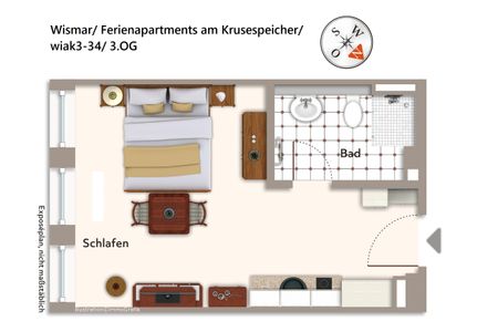 Ferienapartments am Krusespeicher Ferienapartments am Krusespeicher 3-34 Wismar - 