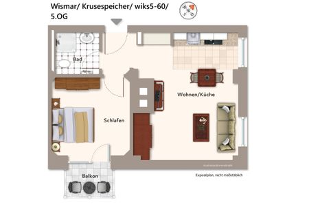 Krusespeicher Krusespeicher 5-60 Wismar - Grundriss