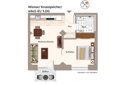 Krusespeicher Krusespeicher 5-61 Wismar - Grundriss