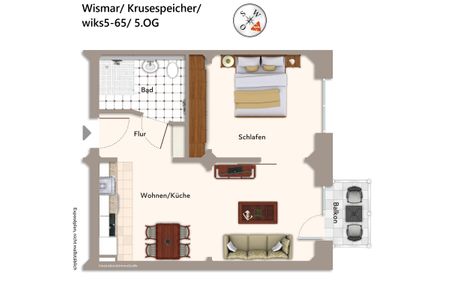 Krusespeicher Krusespeicher 5-65 Wismar - Grundriss