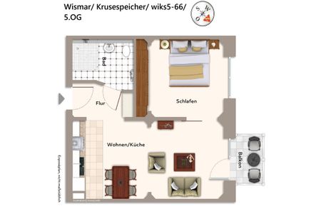 Krusespeicher Krusespeicher 5-66 Wismar - Grundriss