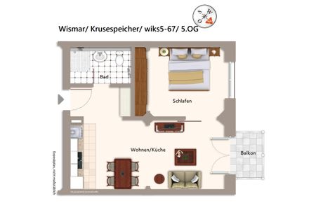 Krusespeicher Krusespeicher 5-67 Wismar - Grundriss