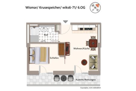 Krusespeicher Krusespeicher 6-71 Wismar - Grundriss