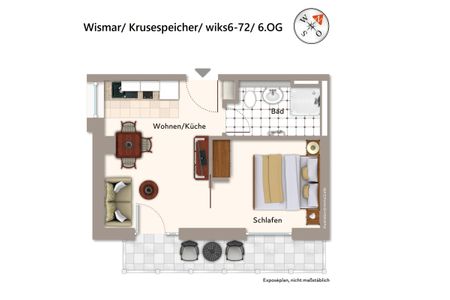 Krusespeicher Krusespeicher 6-72 Wismar - Grundriss