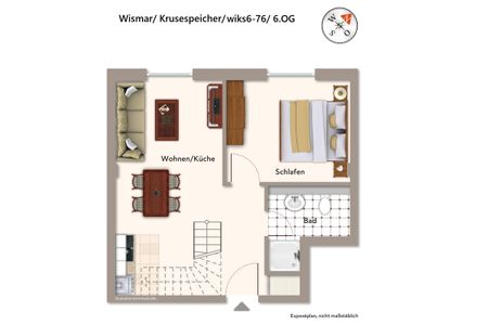 Krusespeicher Krusespeicher 6-76 Wismar - Grundriss