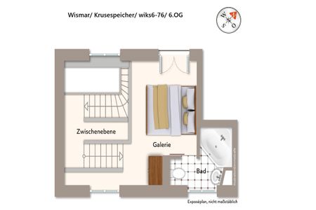 Krusespeicher Krusespeicher 6-76 Wismar - Grundriss