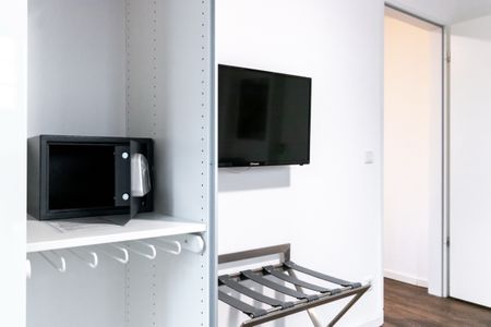 Ohlerich Speicher Ohlerich Speicher 1-01 Wismar - Schlafzimmer mit Doppelbett