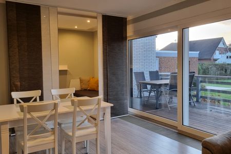 Haus Spökenkieker Loppersum Kiebitzdelle Dünen - Wohnzimmer im Überblick