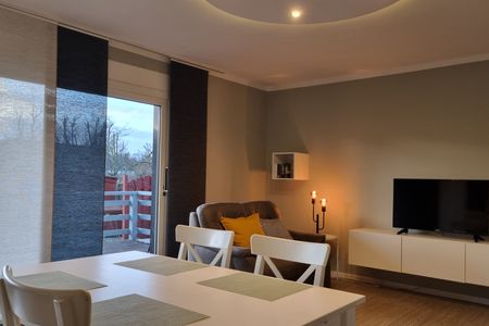 Haus Spökenkieker Loppersum Kiebitzdelle Dünen - Wohnzimmer im Überblick