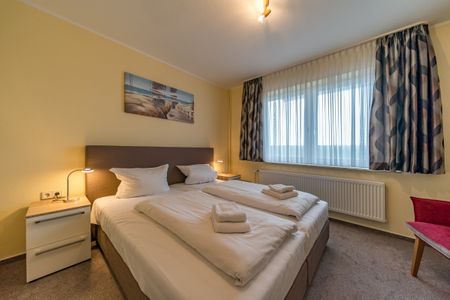 Hus Strandkieker Hus Strandkieker 04 Schillig - Schlafzimmer mit Doppelbett