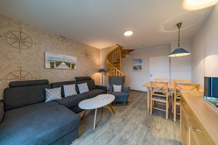 Hus Inselkieker Hus Inselkieker 218  Schillig - Wohnzimmer mit Couch und Sessel