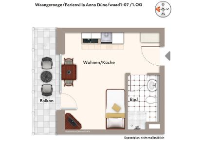 Ferienvillen Anna Düne Ferienvillen Anna Düne 1-07 Wangerooge - Grundriss