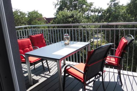 NordseeResort Friesland Nordseeresort Friesland 50-3-s Schillig - Balkon mit Gartenmöbeln