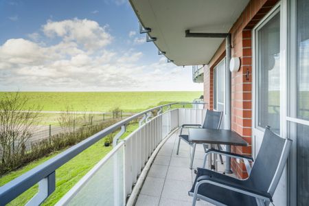 Hus Inselkieker Hus Inselkieker 107 Schillig - Balkon mit Gartenmöbeln