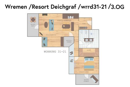 Resort Deichgraf Resort Deichgraf 31-21 Wremen - Grundriss