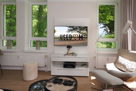 Strand-Park Strand-Park 124 Usedom - Wohn-Essbereich mit Flatscreen-TV