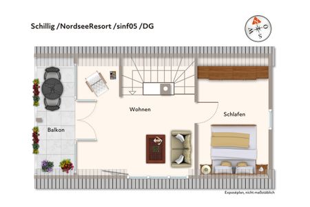 NordseeResort Friesland Ferienhäuser Nordseeresort Friesland 05 Schillig - Grundriss