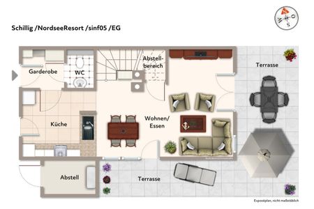NordseeResort Friesland Ferienhäuser Nordseeresort Friesland 05 Schillig - Grundriss
