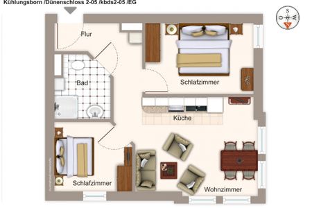 Dünenschloss Dünenschloss 2-05 Kühlungsborn - Grundriss