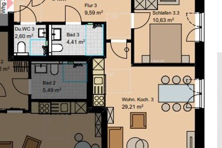  2130 - Gode Ström Quartiere "Dree" - Strandwiese Dahme - 