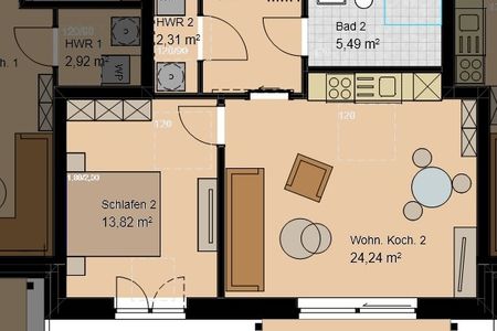  2120 - Gode Ström Quartiere "Twee" - Strandwiese Dahme - 
