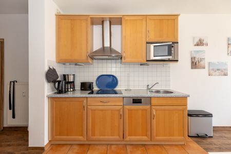 Meeresblick Meeresblick 102 Kühlungsborn - Küchenzeile mit Mikrowelle