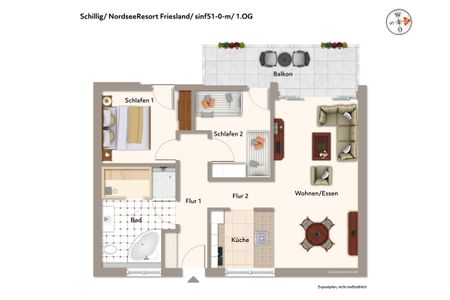 NordseeResort Friesland NordseeResort Friesland 51-0-M Schillig - Grundriss