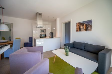 Ostseeland Ostseeland Lotsenstieg 2 Kajüte 1 Usedom - Wohnzimmer mit Küchenzeile im Lotsenstieg 2, Kajüte 1 in Kalrshagen auf Usedom