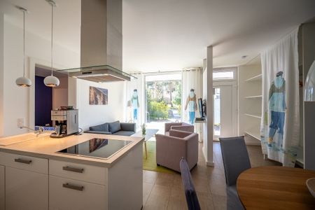 Ostseeland Ostseeland Lotsenstieg 2 Kajüte 1 Usedom - Küche mit Wohnbereich, Kajüte 1 im Lotsenstieg 2 in Karlshage, Ostseeland