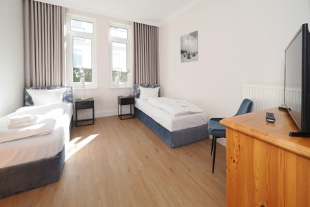 Seehof Seehof 201 Usedom - Schlafzimmer im Seehof201 auf Usedom mit zwei Einzelbetten