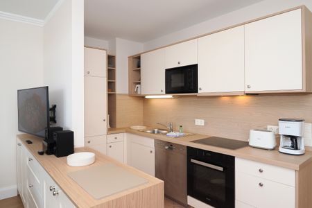 Seehof Seehof 201 Usedom - Küchenzeile der Ferienwohnung Seehof201 auf Usedom mit Backofen