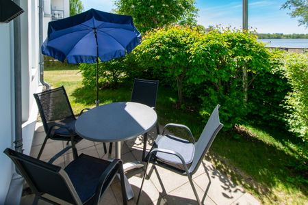 Seehof Seehof 201 Usedom - Terrasse der Ferienwohnung Seehof201 auf Usedom mit Gartenmöbel