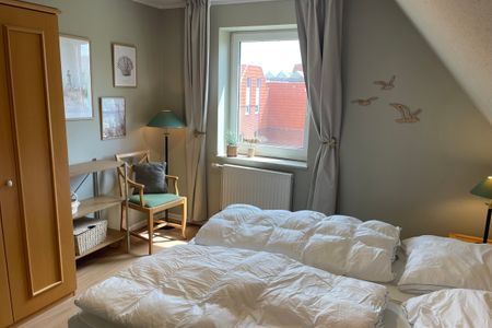Hus Inselkieker Hus Inselkieker 217 Schillig - Schlafzimmer mit Doppelbett im sihi2-17, Mellumweg 6b, Hus Inselkieker in Schillig