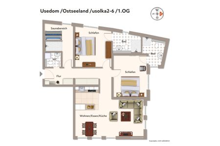 Ostseeland Ostseeland Kapitänsweg 2 Kajüte 6 Usedom - Grundriss