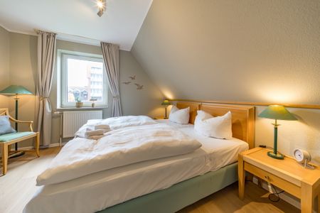 Hus Inselkieker Hus Inselkieker 217 Schillig - Zweites Schlafzimmer mit Doppelbett im sihi217, Hus Inselkieker, Mellumweg 6b in Schillig