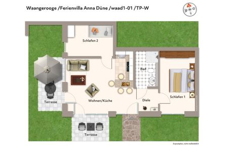 Ferienvillen Anna Düne Ferienvillen Anna Düne 1-01 Wangerooge - Grundriss