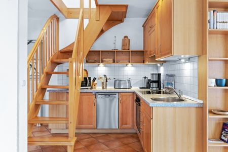 Meeresblick Meeresblick 507 Kühlungsborn - Küchenzeile mit Backofen im kbmb507, Meerblick 507, Ostseeallee 45 in Kühlungsborn
