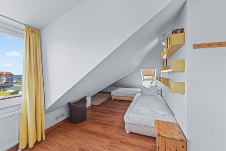 Meeresblick Meeresblick 507 Kühlungsborn - Schlafzimmer mit zwei Einzelbetten im kbmb507, Meerblick 507, Ostseeallee 45 in Kühlungsborn