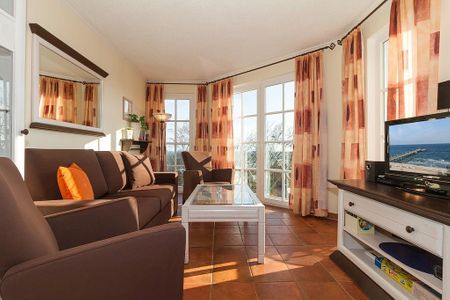 Apartmenthaus Atlantik Apartmenthaus Atlantik 314 Kühlungsborn - Wohn-Essbereich mit Couch