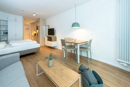 Apartmentvilla Anna See Apartmentvilla Anna See 1-04 Langeoog - Wohn-Schlafbereich mit Sitzgelegenheit
