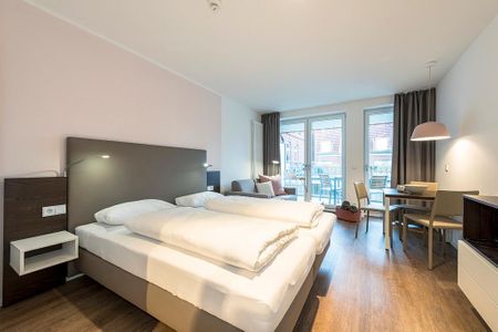 Apartmentvilla Anna See Apartmentvilla Anna See 2-04 Langeoog - Wohn-Schlafbereich mit Doppelbett